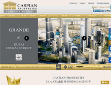 Tablet Screenshot of caspian-properties.com